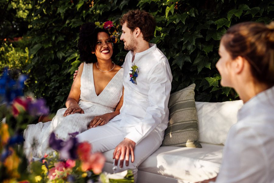 Elegante Hochzeit im eigenen Garten isarweiss