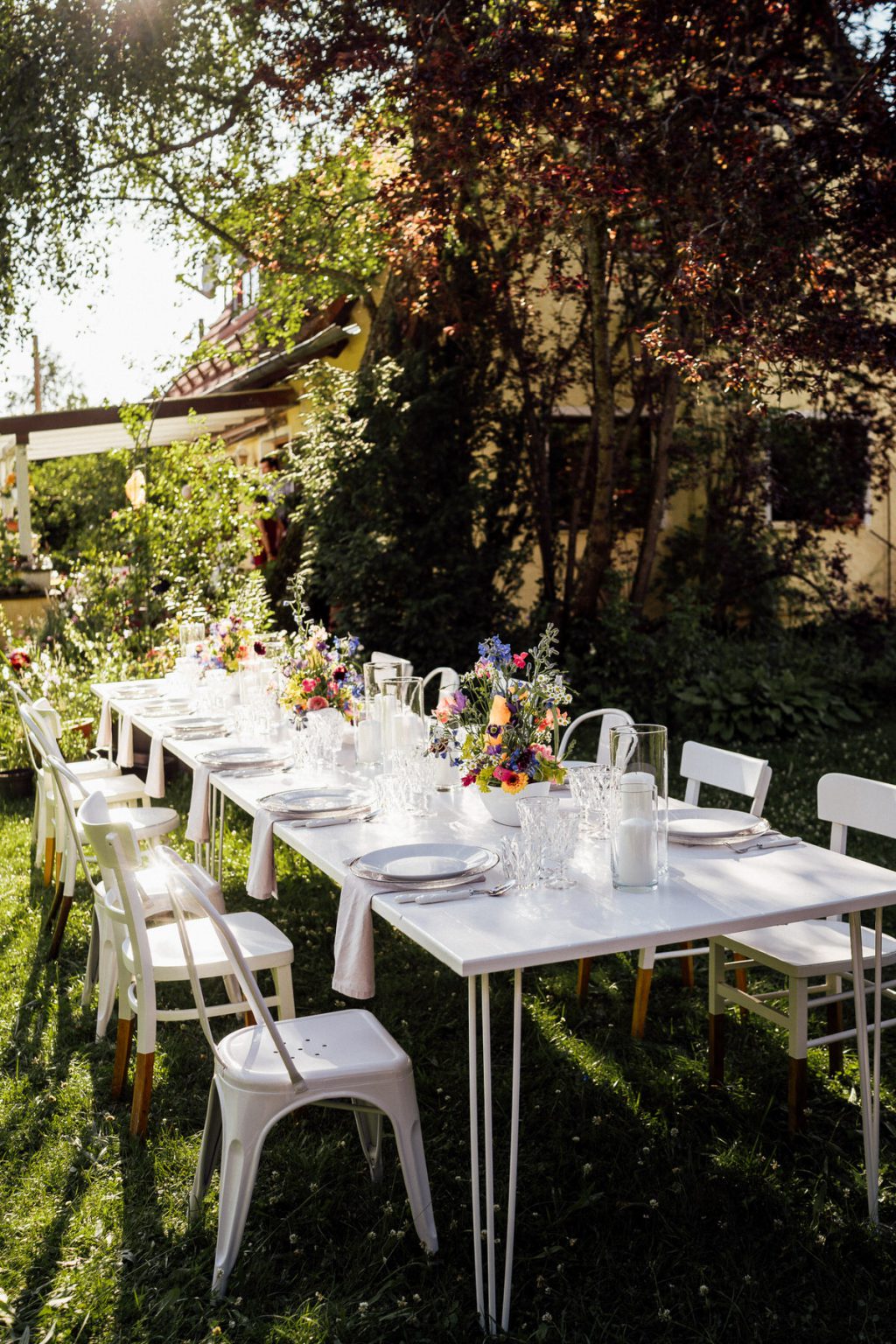 Elegante Hochzeit im eigenen Garten isarweiss