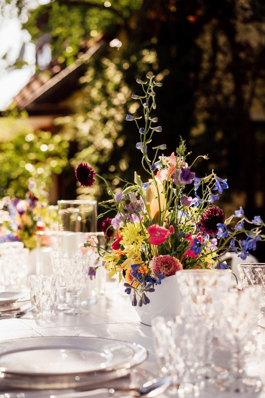 Elegante Hochzeit im eigenen Garten isarweiss