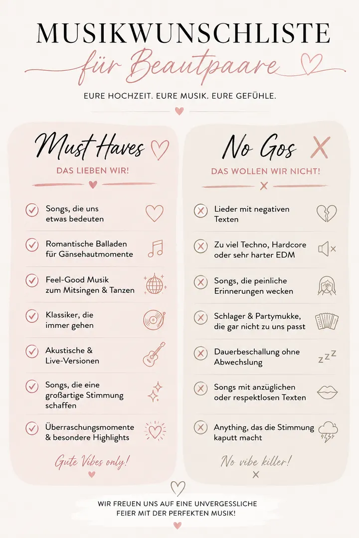 Musikwünsche der Gäste: No-Go-Lists und Musikwunschkarten — Teaser